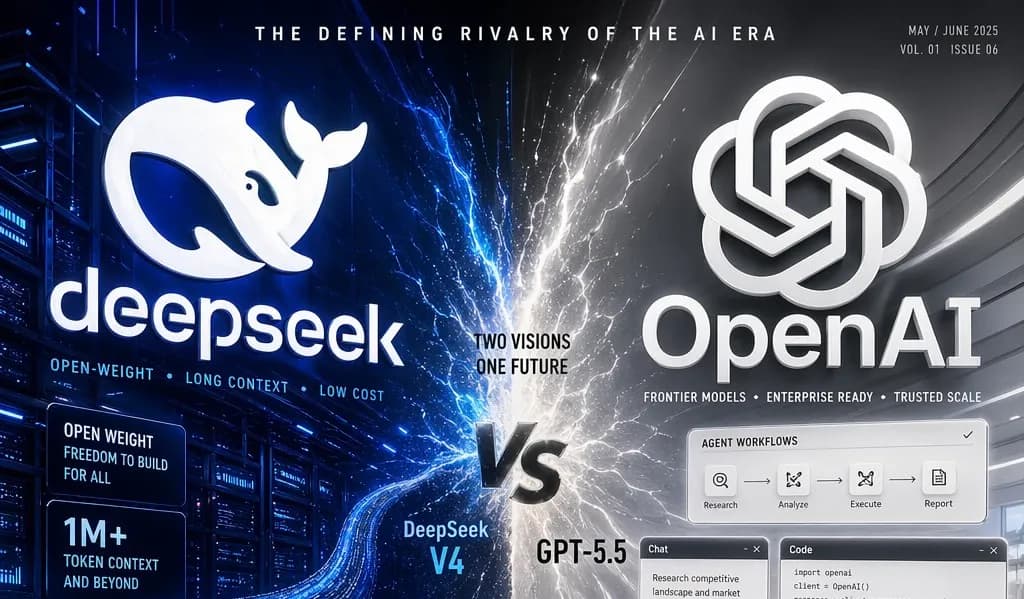 DeepSeek V4 vs GPT-5.5:兩個新模型怎麼選?特色、費率、資格與適用情境全比較